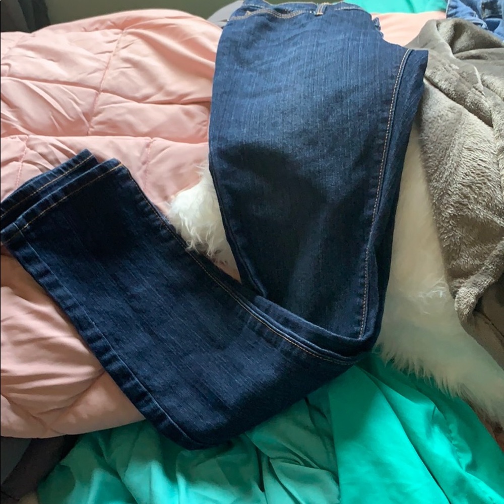 Dark wash old navy skinny jeans